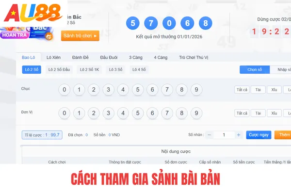 Cách tham gia sảnh bài bản