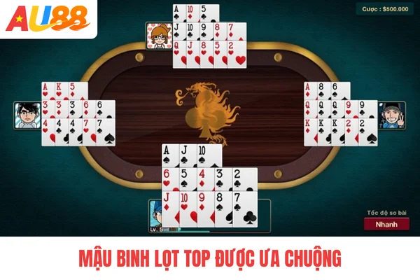 Mậu Binh lọt top được ưa chuộng